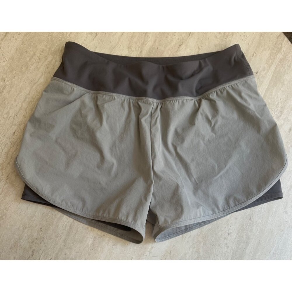 Moteepi Medium Sport Gray & Charcoal Athletic Running Shorts Yoga - Picture 5 of 11